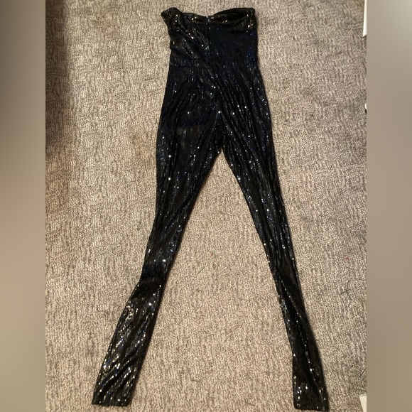 Sparkly Black Jumpsuit in Great Condition - Picture 2 of 3